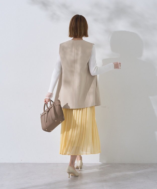 YECCA VECCA ノーカラージレ Light Beige