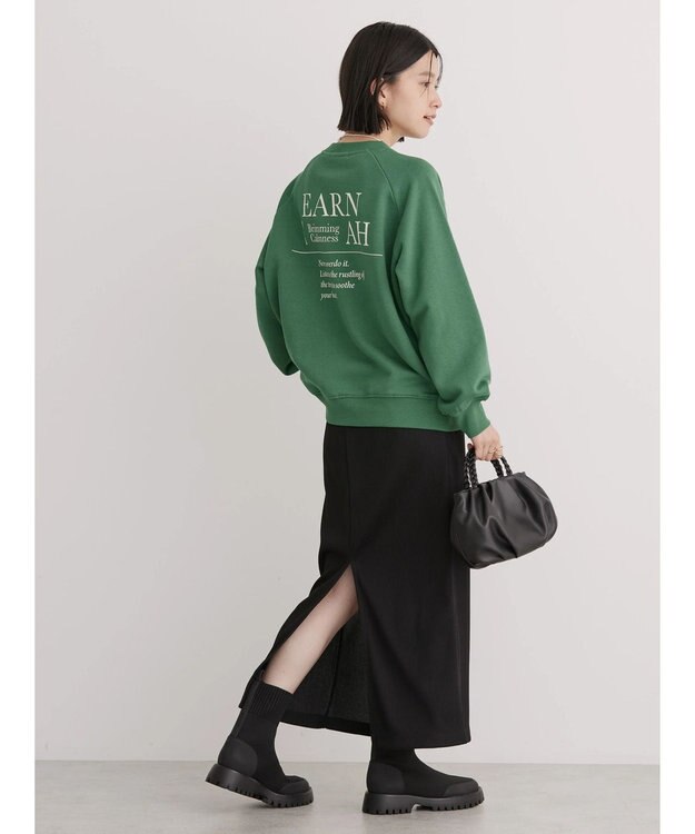 AMERICAN HOLIC ラグランロゴスウェット2 Green