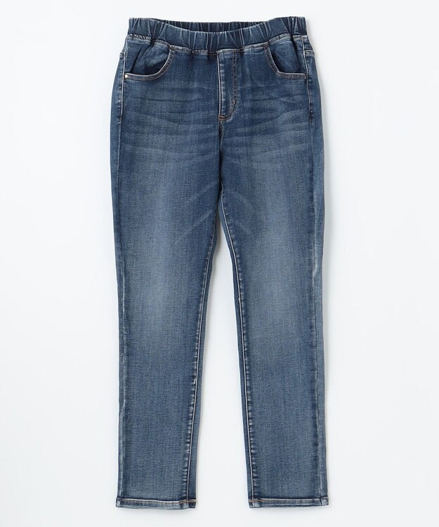 ANY 【ウエストゴム/ストレッチ】ウルトライージーデニムパンツ フェードインディゴ