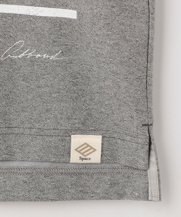 JOSEPH ABBOUD MOUNTAIN 【SPACE／UNISEX】スラブプレーティングボーダープリント Tシャツ ライトグレー系2