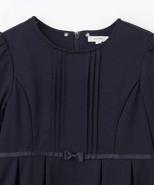 ANY KIDS レース付き きちんと ワンピース ネイビー