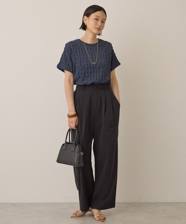 AMERICAN HOLIC ポコポコ半袖プルオーバー Navy