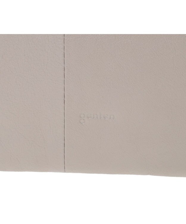 genten フェザートート トートバッグ ライトグレー