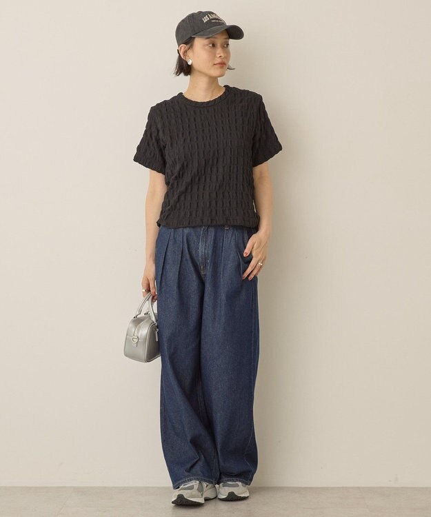 AMERICAN HOLIC ポコポコ半袖プルオーバー Black