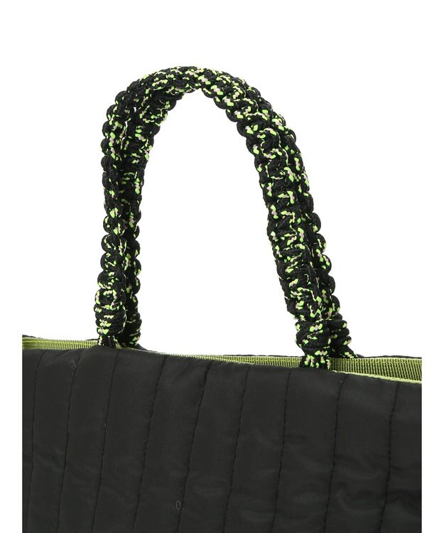 Green Parks ・ＴＯＲＣＨ　ロープキルトバッグ Black