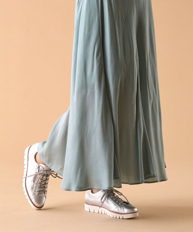 Dominic3 サイドジップレザースニーカー ブラック