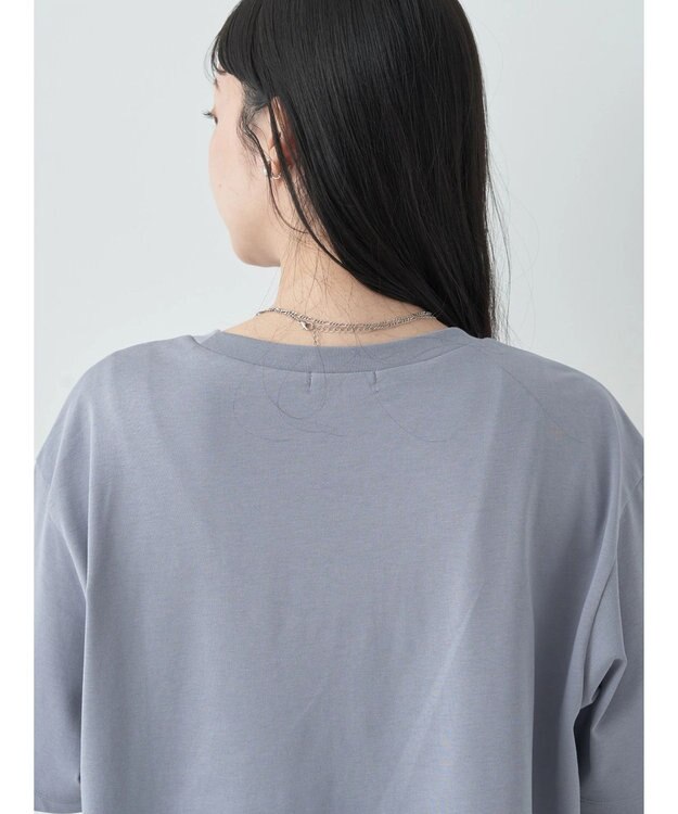 earth music&ecology ＢＯＸ　Ｔシャツ Blue