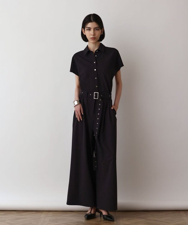 GRACE CONTINENTAL シャツオールインワン ブラック