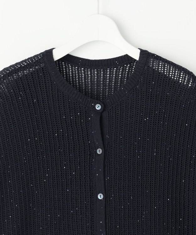 自由区 S 【WEB限定・2点SET・着回し3WAY以上】セットアップニット・スカート ネイビー×ブラック