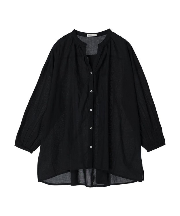 CRAFT STANDARD BOUTIQUE インド綿スキッパーチュニック Black
