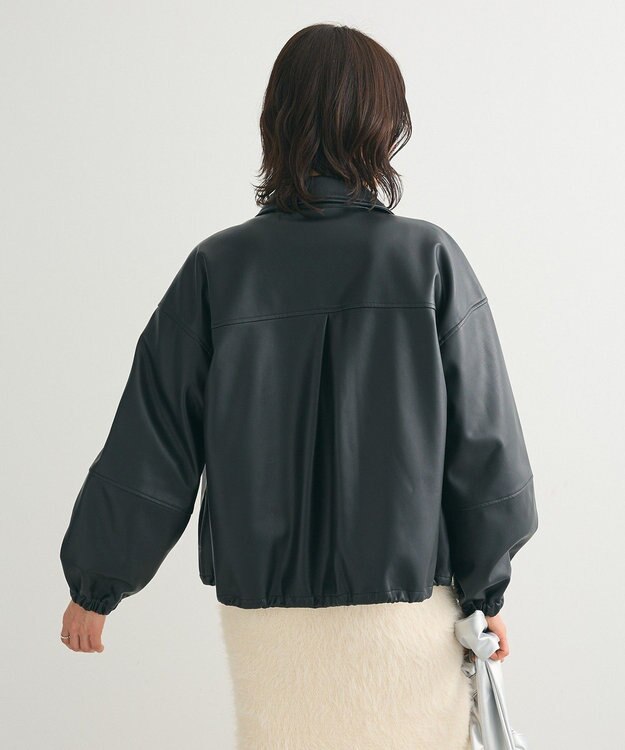 Green Parks フェイクレザージャケット Black