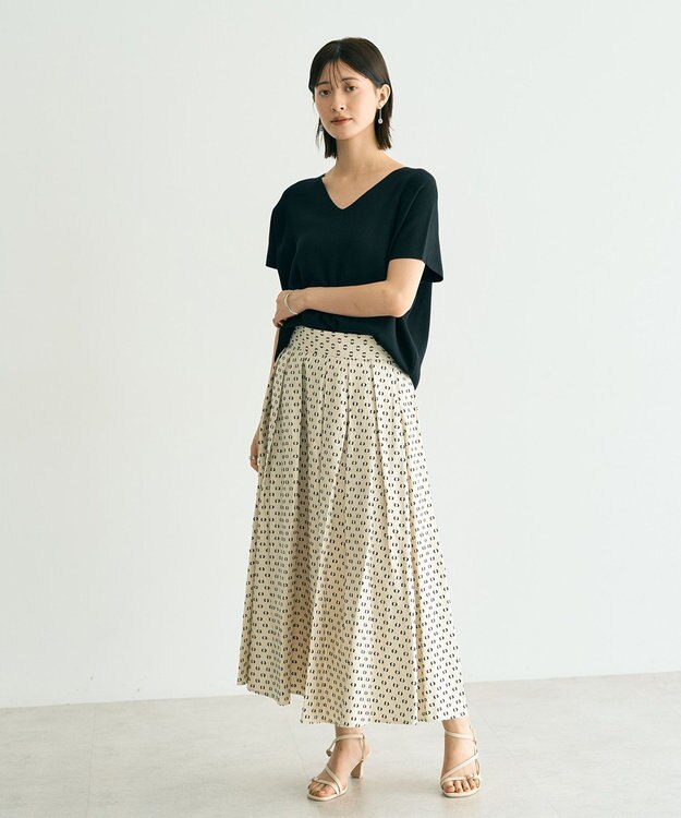 YECCA VECCA Vネックドルマンニット Camel