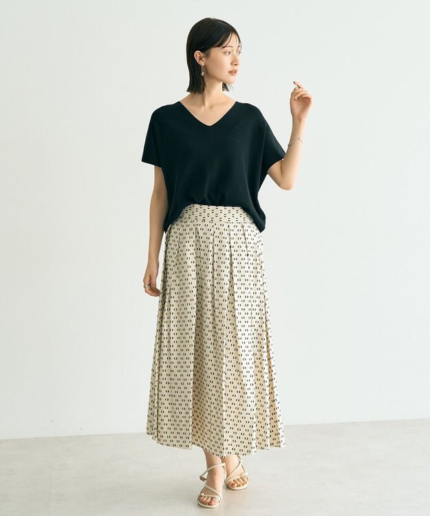 YECCA VECCA Vネックドルマンニット Camel