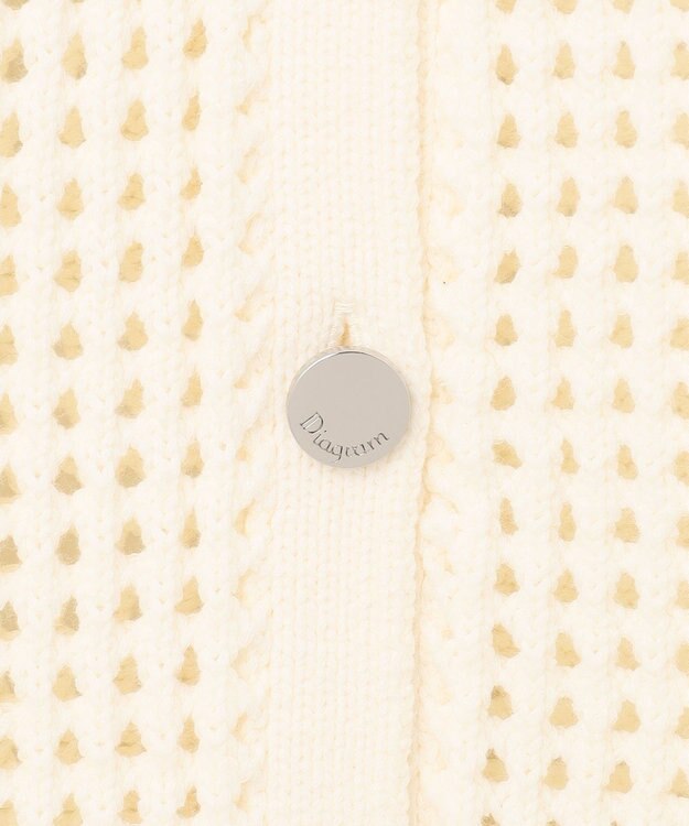 GRACE CONTINENTAL メッシュドルマン2WAYニット ホワイト