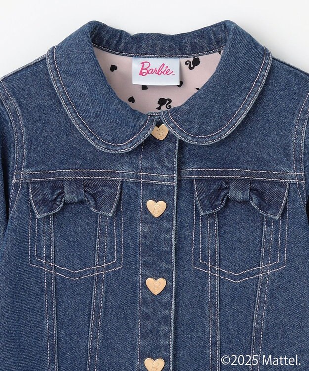 ANY KIDS 【Barbie(TM)】リボン デニムジャケット インディゴ