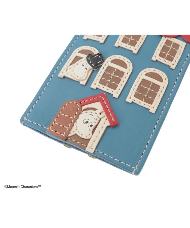 genten MOOMIN collection キークロシェット「ムーミンやしき」 ブルー