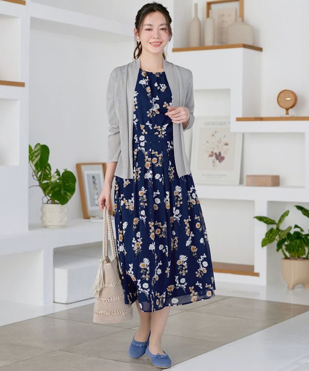 Tiaclasse 【おのののかさん着用】ショートトッパーカーディガン グレー