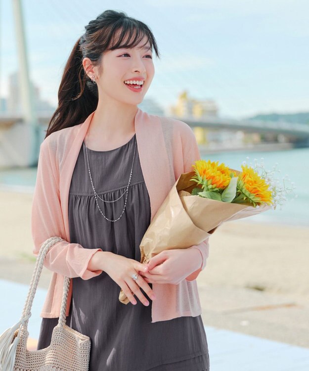 Tiaclasse 【おのののかさん着用】ショートトッパーカーディガン ピンク