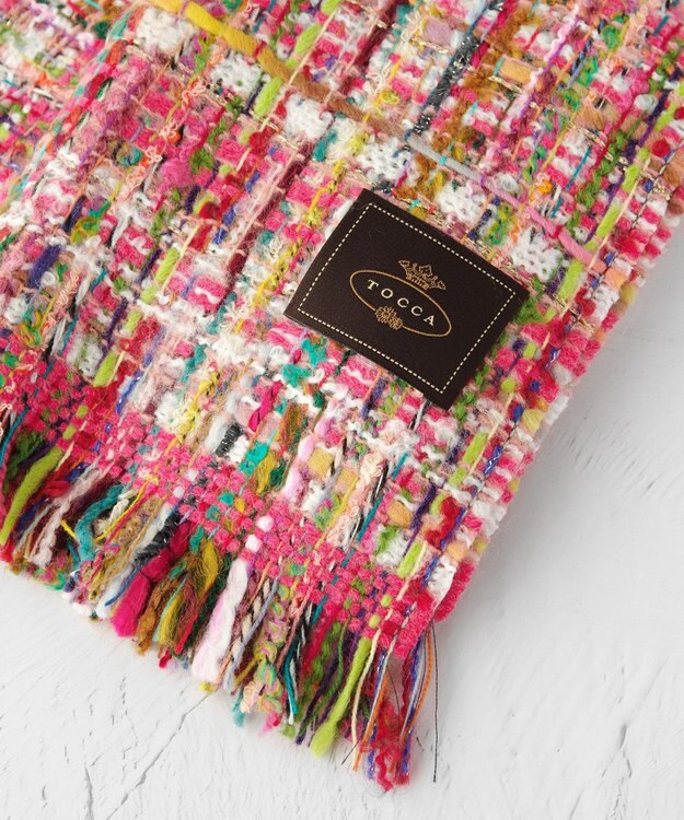 TOCCA 【フランス製】TWEED STOLE ストール ピンク系