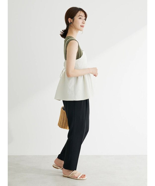 Green Parks ・ＥＬＥＮＣＡＲＥ　ＤＵＥ　フクレジャカードキャミソール Ivory