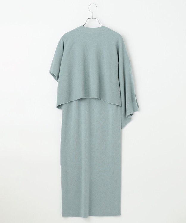 #Newans 【洗える】コットンウールニットセットアップ ライトブルー系