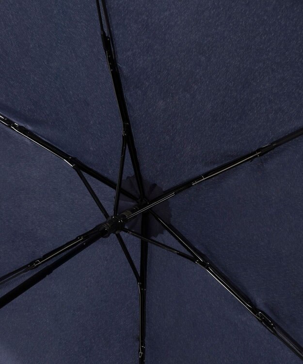 MOONBAT 【WEB限定/軽量】POLO RALPH LAUREN（ポロ ラルフローレン） 折りたたみ傘 ポロベア×チェックパイピング 無地 FLAG BEAR ネイビーブルー