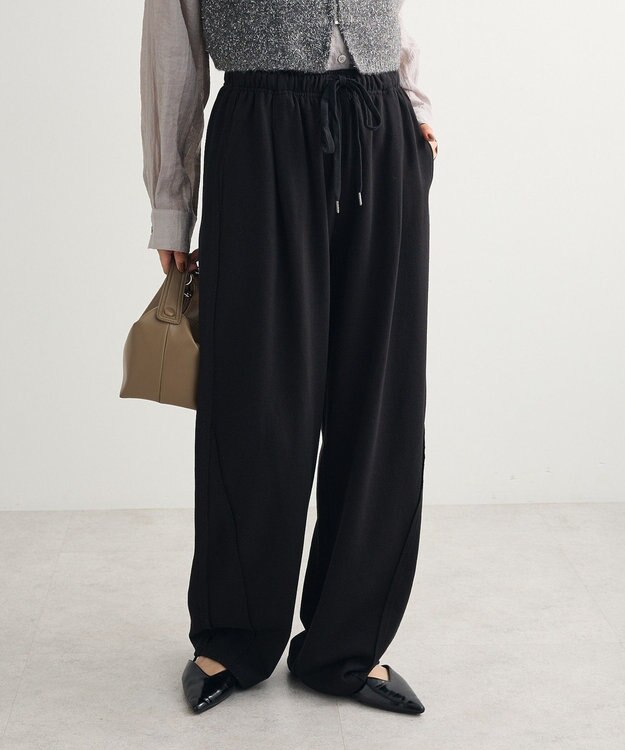 Green Parks 切り替えカーブスウェットパンツ Black