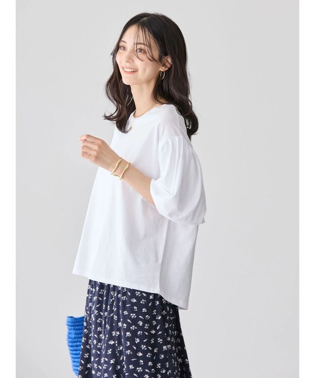 AMERICAN HOLIC ボリュームスリーブカットプルオーバー Off White