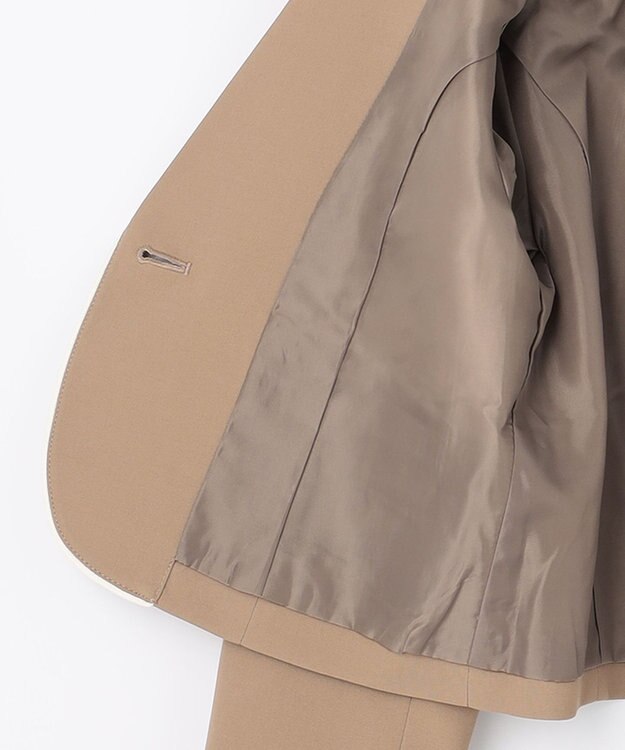 ANY KIDS 【any FAM JUNIOR】ジャケット付きワンピース ベージュ×ベージュチェック