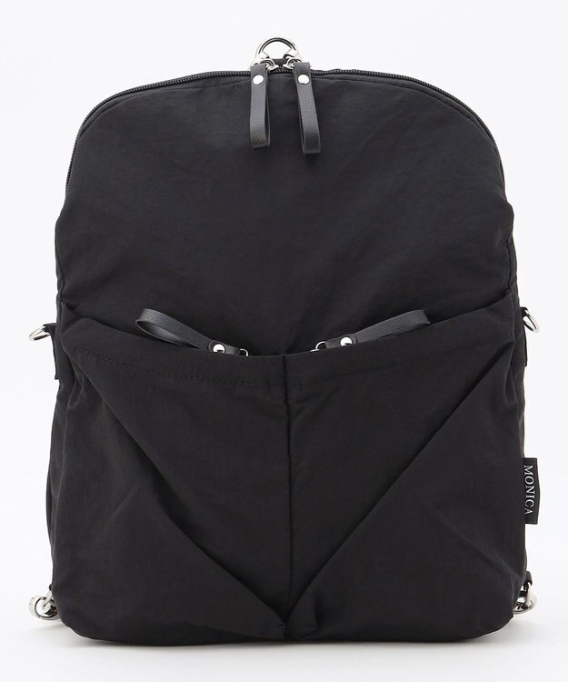 LA BAGAGERIE 【MONICA】フロントポケット2WAYバッグ ブラック