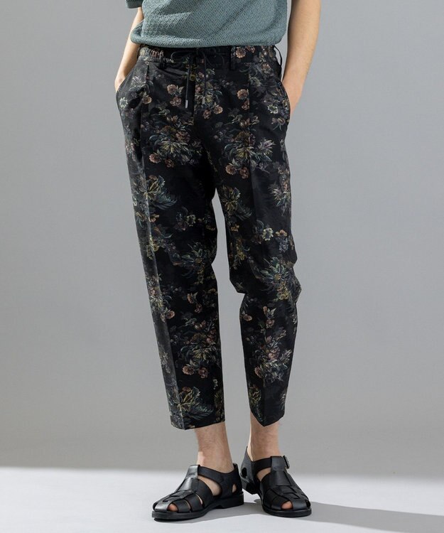 JOSEPH HOMME 【LEON 掲載】クールドッツストレッチトロピカル柄　/ TEDDY CONVERTIBLE ブラック系5