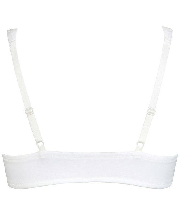 Wing ジュニア ノンワイヤーブラ Wing Teen きちんとささえる 綿混素材(身生地部・カップ肌側) 【STEP3 まるみをおびてきた胸に】ハーフトップ  RB6935 ウイング／ワコール アイボリー