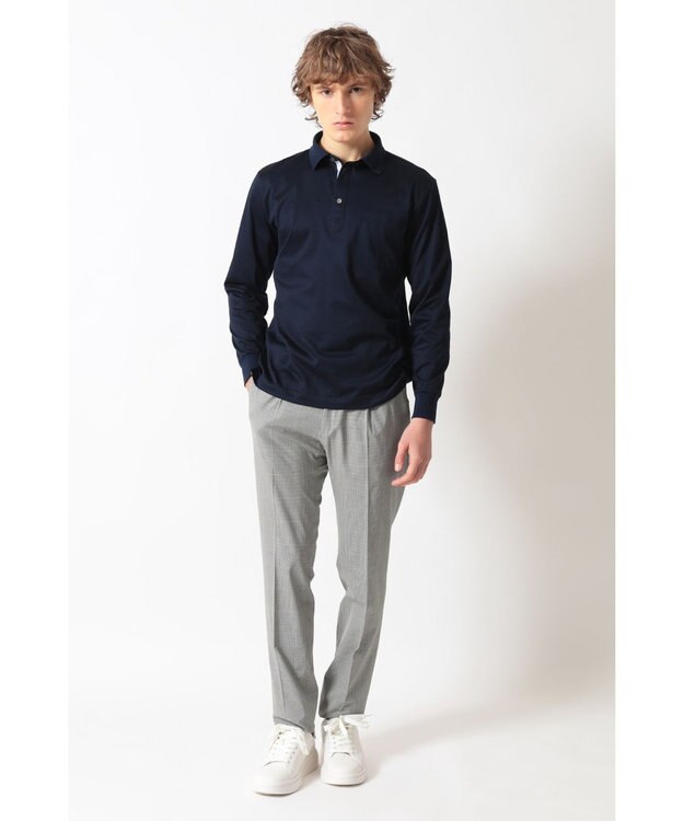 DAKS ストレッチテーパードパンツ グレー