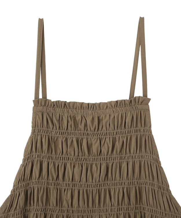 CRAFT STANDARD BOUTIQUE ギャザーデザインキャミワンピース Light Brown