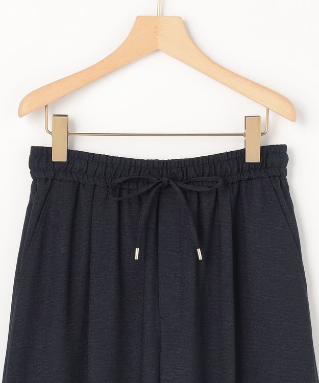 組曲 L 【先行予約】ライトリネンライクイージーワイド パンツ ネイビー系
