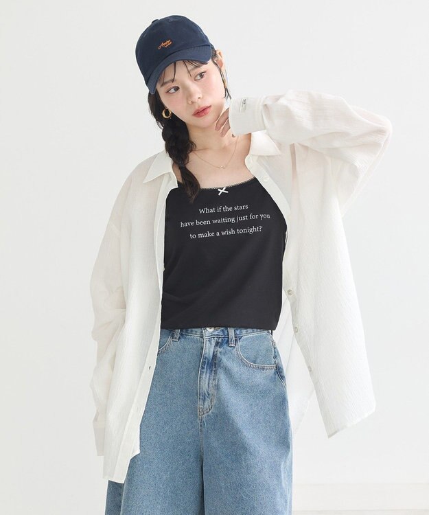 earth music&ecology アソートオーバーシャツ Off White