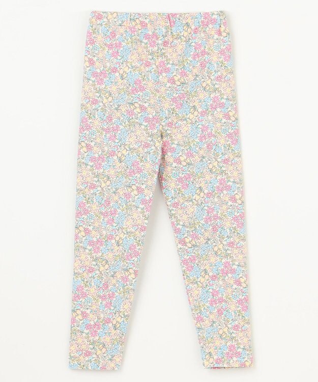 ANY KIDS 総柄フルレングスレギンス オフホワイト×小花柄