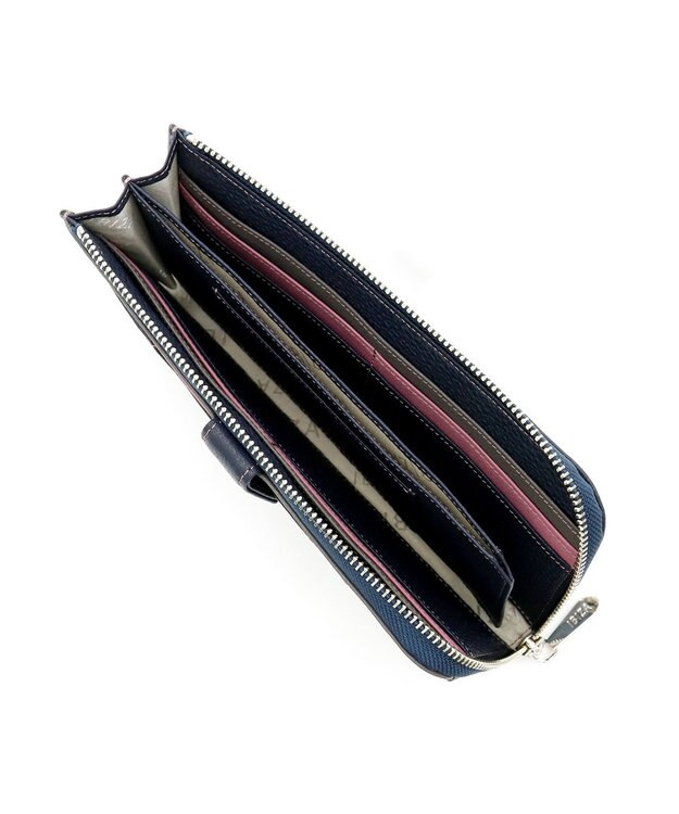 IBIZA パレータ　牛革　L字ファスナー長財布 紺