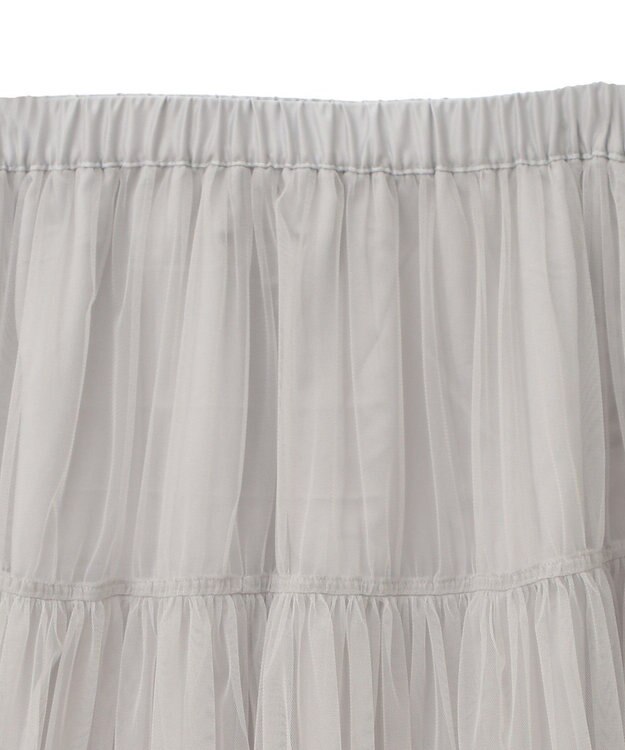 AMERICAN HOLIC ティアードチュールスカート Light Gray