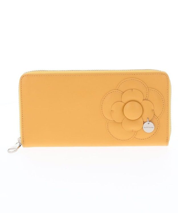 CLATHAS アマン ラウンド長財布 イエロー