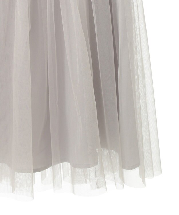 AMERICAN HOLIC ティアードチュールスカート Light Gray