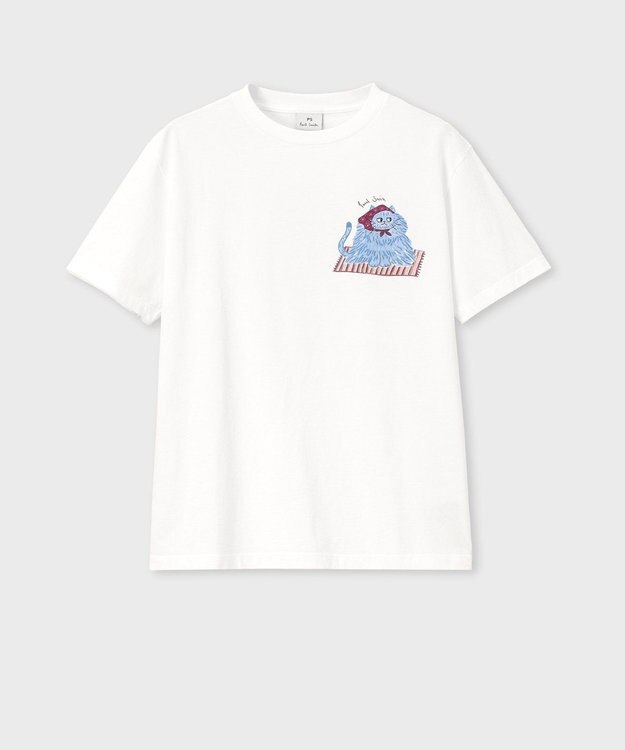 Paul Smith ペルシャキャット 半袖Tシャツ ホワイト