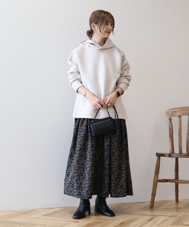 AMERICAN HOLIC サイドスリットポンチパーカー Gray Beige