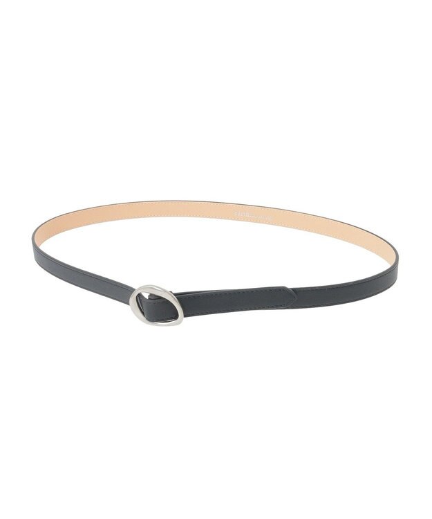 earth music&ecology ニュアンスバックルピンレスベルト Black