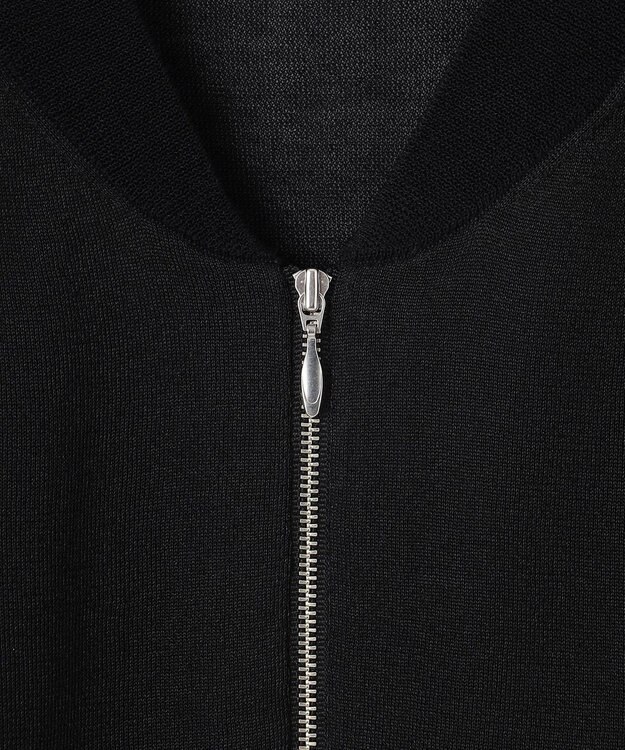 ICB 【洗える】ドライシアージップアップブルゾン ブラック系