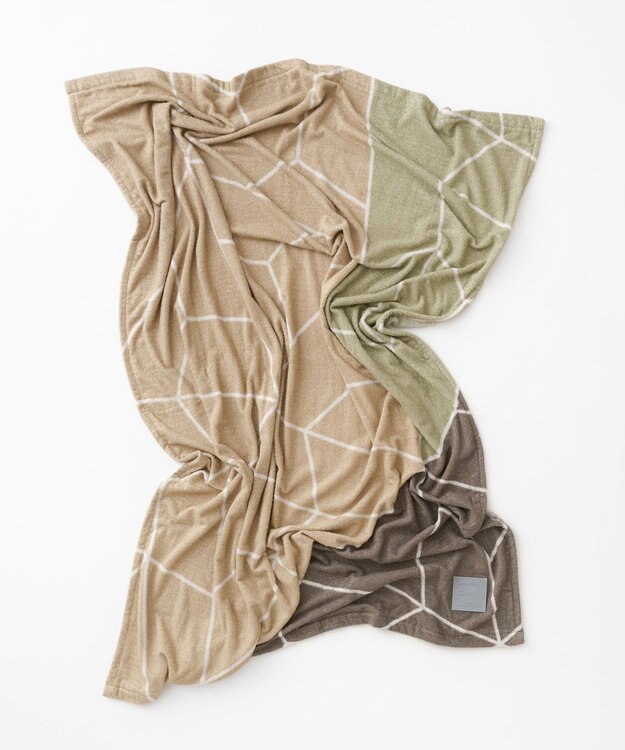 LOOM&SPOOL LBRパイルスロー ブランケット トラぺカーキ