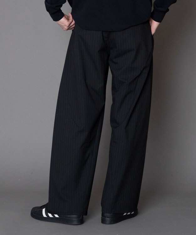 WEGO カバーフィットバルーンスラックス ブラックストライプ