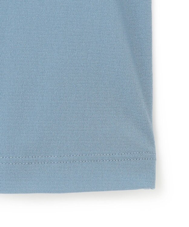 ICB L 【洗える】 パウダリーチュール ハイネックトップス ブルーシェイド系