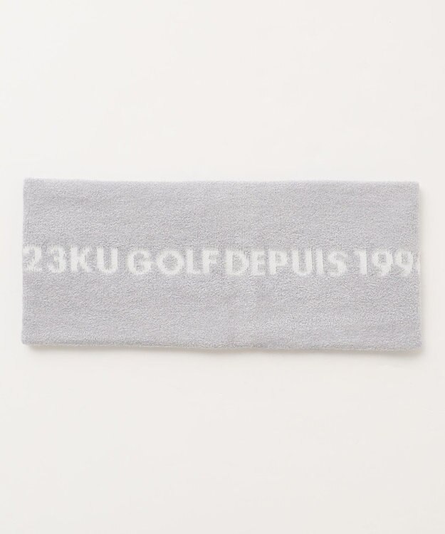 23区GOLF 【MEN】【ウォッシャブル】スヌード付き 裏モールパーカー ニット ホワイト系