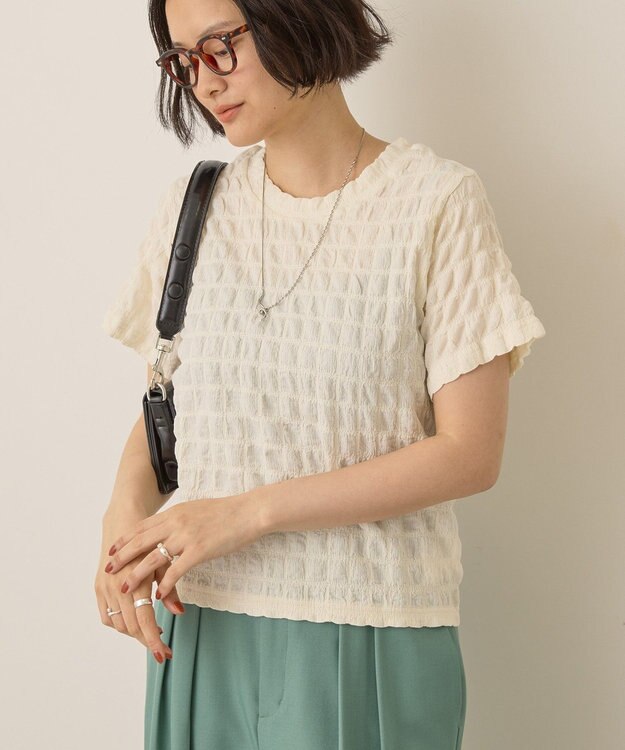 AMERICAN HOLIC ポコポコ半袖プルオーバー Ivory